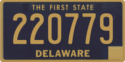 DE license plate 220779