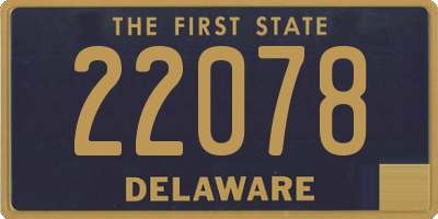 DE license plate 22078