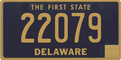 DE license plate 22079