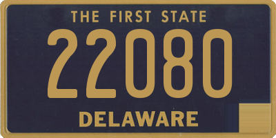 DE license plate 22080