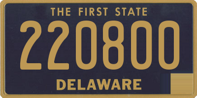 DE license plate 220800