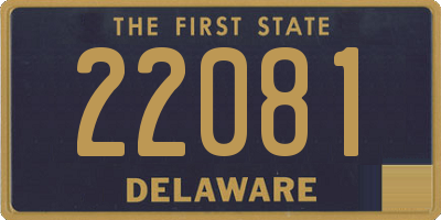 DE license plate 22081