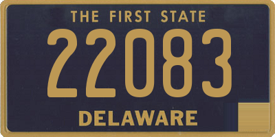 DE license plate 22083