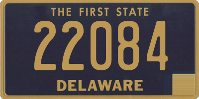 DE license plate 22084