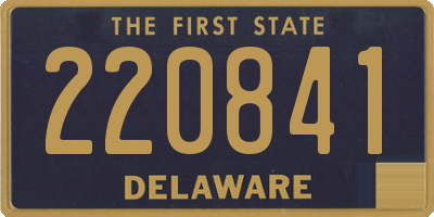 DE license plate 220841