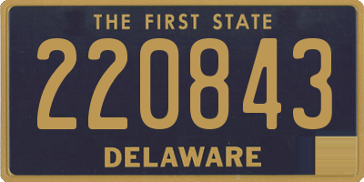 DE license plate 220843