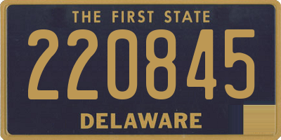 DE license plate 220845