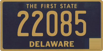 DE license plate 22085