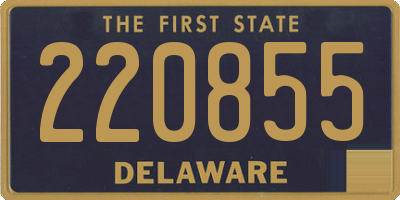DE license plate 220855