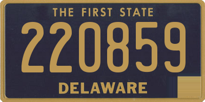 DE license plate 220859