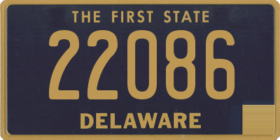 DE license plate 22086