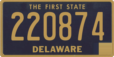 DE license plate 220874