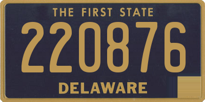 DE license plate 220876
