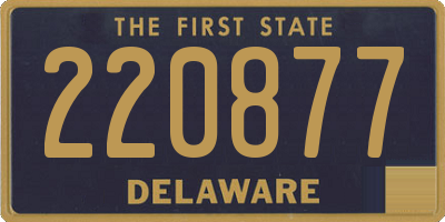 DE license plate 220877