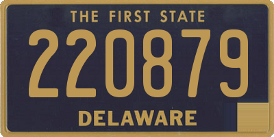 DE license plate 220879