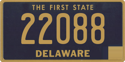 DE license plate 22088