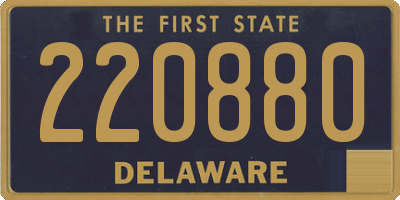 DE license plate 220880