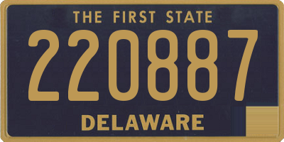 DE license plate 220887