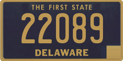 DE license plate 22089