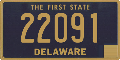 DE license plate 22091