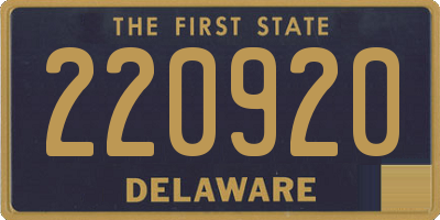 DE license plate 220920