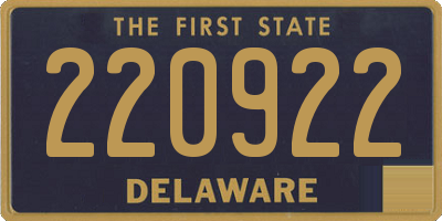 DE license plate 220922