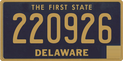 DE license plate 220926