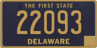 DE license plate 22093