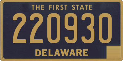 DE license plate 220930