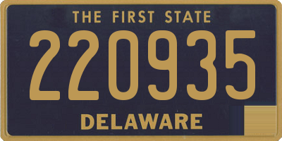 DE license plate 220935
