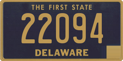 DE license plate 22094