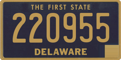 DE license plate 220955