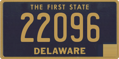 DE license plate 22096