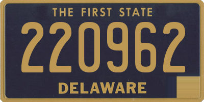 DE license plate 220962