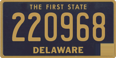 DE license plate 220968