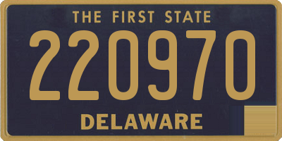 DE license plate 220970