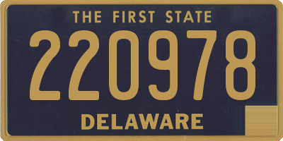 DE license plate 220978