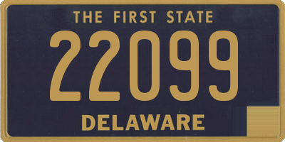 DE license plate 22099