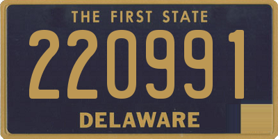 DE license plate 220991