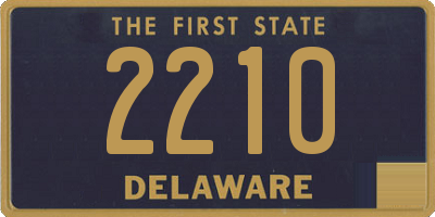 DE license plate 2210