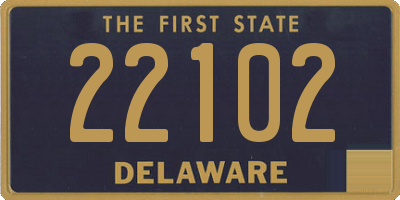 DE license plate 22102