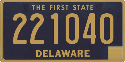 DE license plate 221040