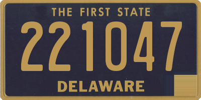 DE license plate 221047