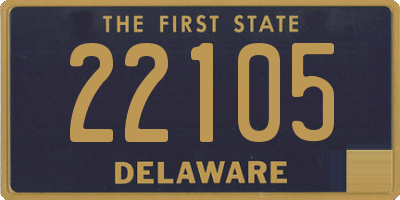 DE license plate 22105