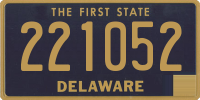 DE license plate 221052