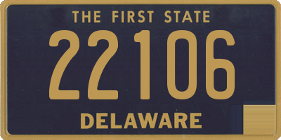 DE license plate 22106