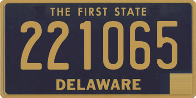 DE license plate 221065