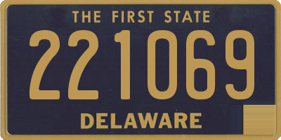 DE license plate 221069