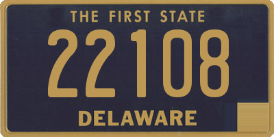 DE license plate 22108