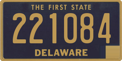 DE license plate 221084